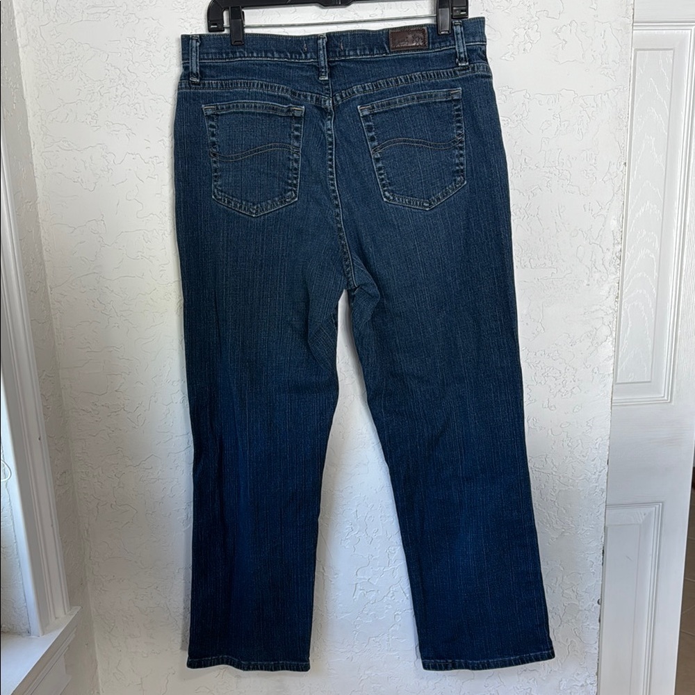 Lee Blue Straight Jeans Classic Fit - Picture 3 of 4